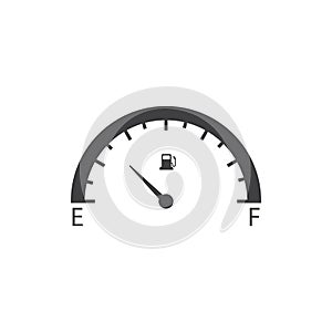 Car Fuel Indicator Icon vector