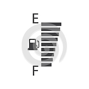Car Fuel Indicator Icon vector