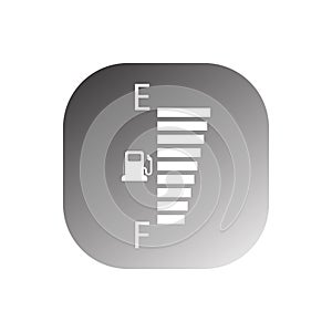 Car Fuel Indicator Icon vector