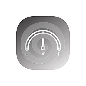 Car Fuel Indicator Icon vector