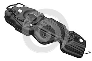 car fuel tank on white background