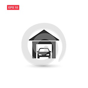 Car garage icon vector design isolated 2