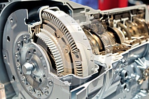 Car gear box with automatic transmission. photo