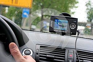 Car gps, navigational system photo