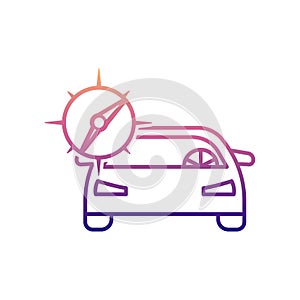 car gps nolan icon. Simple thin line, outline vector of Cars service and repair parts icons for ui and ux, website or mobile