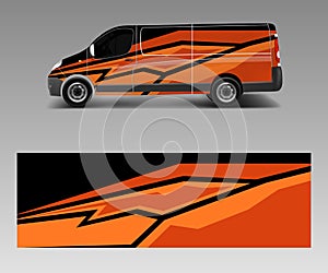 Car graphic abstract stripe designs vector. abstract graphic design concept for truck and vehicles van graphics vinyl wrap