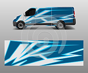 Car graphic abstract stripe designs vector. abstract lines design concept for truck and vehicles van graphics vinyl wrap