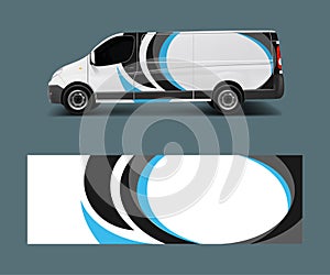 Car graphic abstract stripe designs vector. abstract lines design concept for truck and vehicles van graphics vinyl wrap