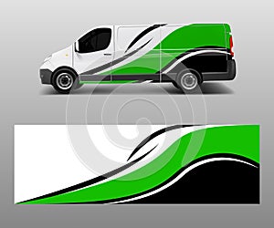 Car graphic abstract stripe designs vector. abstract lines design concept for truck and vehicles van graphics vinyl wrap