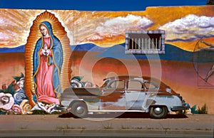 Car with Guadalupe