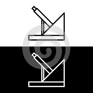 car hand brake icon in outline style
