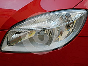 Car head lights.