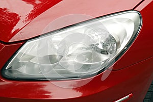 Car headlamps.