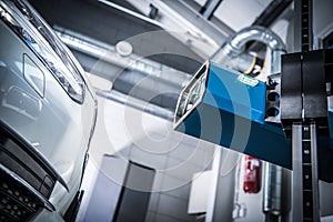 Car Headlight Adjustment Check