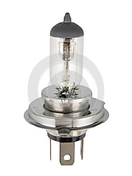 Car headlight lamp H4 - isolated on white