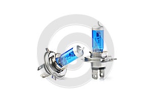 Car headlight lamp H4 ,Xenon Gas Halogen Headlight Light Lamp Bulbs for car, motorcycle,scooter, Isolated on white background