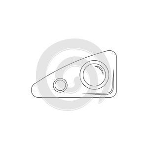 car headlight outline icon. Elements of car repair illustration icon. Signs and symbols can be used for web, logo, mobile app, UI