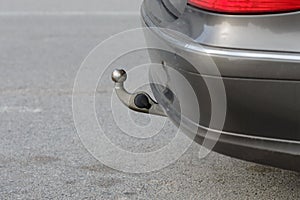 Car hitch close-up
