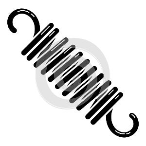 Car hook spring icon, simple style