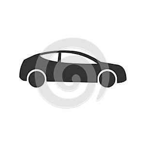 Car icon black on white background.vector Illustration. symbol. logo graphic