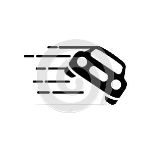 Car icon. Delivery service car icon. Delivery sign vector