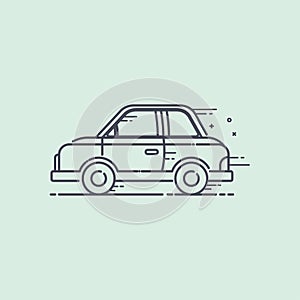 Car icon design concept, Vacation travel symbol, Vector illustration