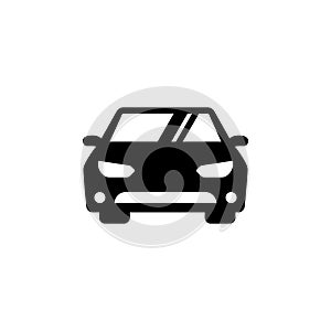 Car icon front view vector illustration