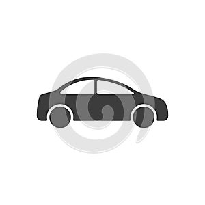 Car icon isolate on a white background, vector