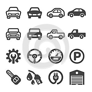 Car icon set