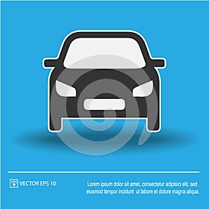 Car icon. Speed symbol. Vector illustration EPS 10