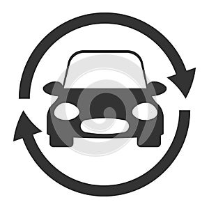 Car icon used car sale transport