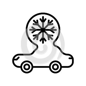 Car icon vector isolated on white background, Car sign , line and outline elements in linear style