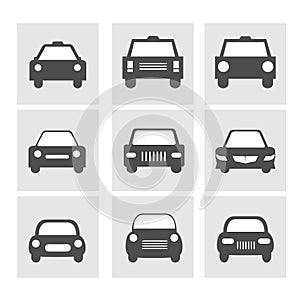 Car icons set