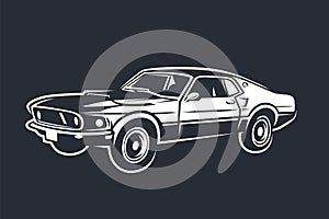 Car illustrator. Street racing