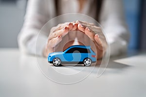 Car Insurance Concept. Secure Auto