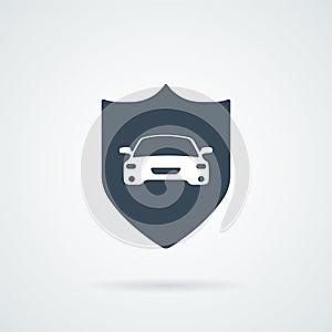 Car insurance icon illustration