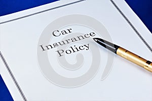 Car insurance policy, provides financial well-being. Car insuranceâ€”insurance protection of property interests of the insured to