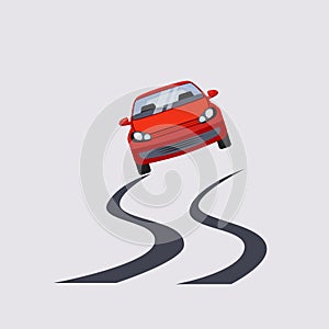 Car Insurance and Unsafe Drive Risk Vector