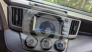 Car interior, clean car, car dashboard, car radio