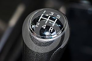 Car Interior Close-up – Gear Shifter Stick