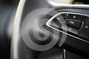 Car Interior Driver Side View. Modern Car Interior Design