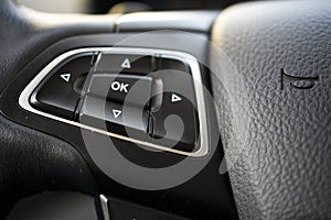 Car Interior Driver Side View. Modern Car Interior Design