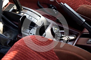 Car Interior with Keys Forgotten