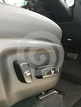 car interior system button control electric seat