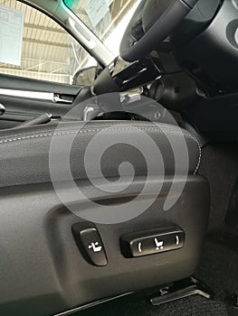 car interior system button control electric seat