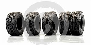car isolated object wheel tire race rubber tyre auto background automobile. Generative AI.