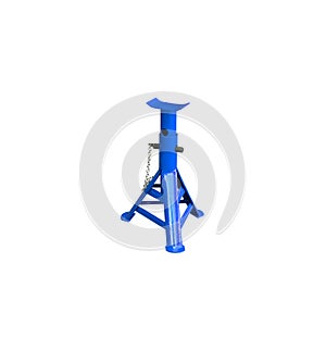 Car jack stand isolated or floor jack stand on white background include clipping path