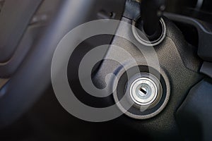 Car key ignition hole