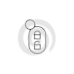 Car key line icon. car key linear outline icon