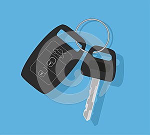 Car key with remote control.